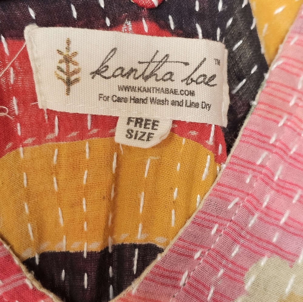 Kantha Bae Midi Mumu Tunic Dress - Picture 7 of 7